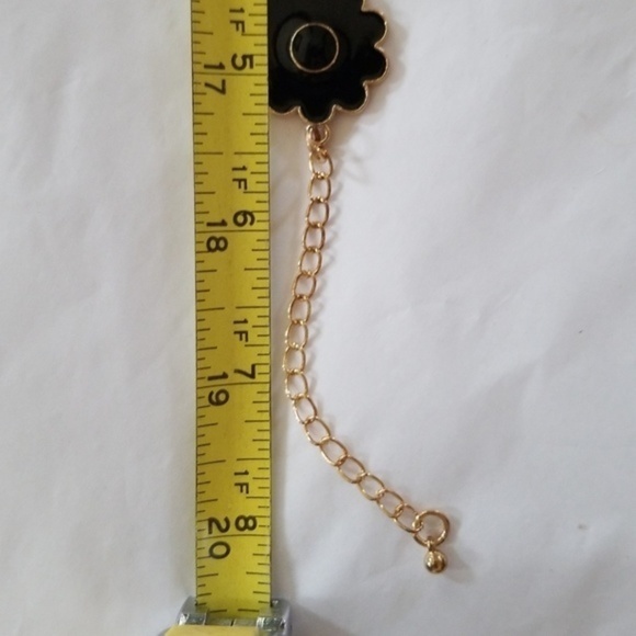 Enamel flower necklace & Earring set NEW - Picture 6 of 9